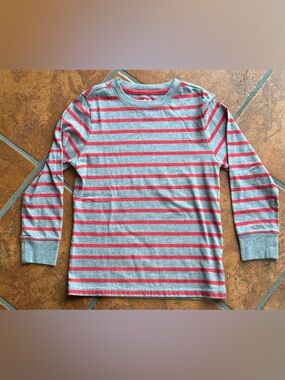 Cat and Jack Boys Striped Long Sleeve Shirt, Size Small(6/7)